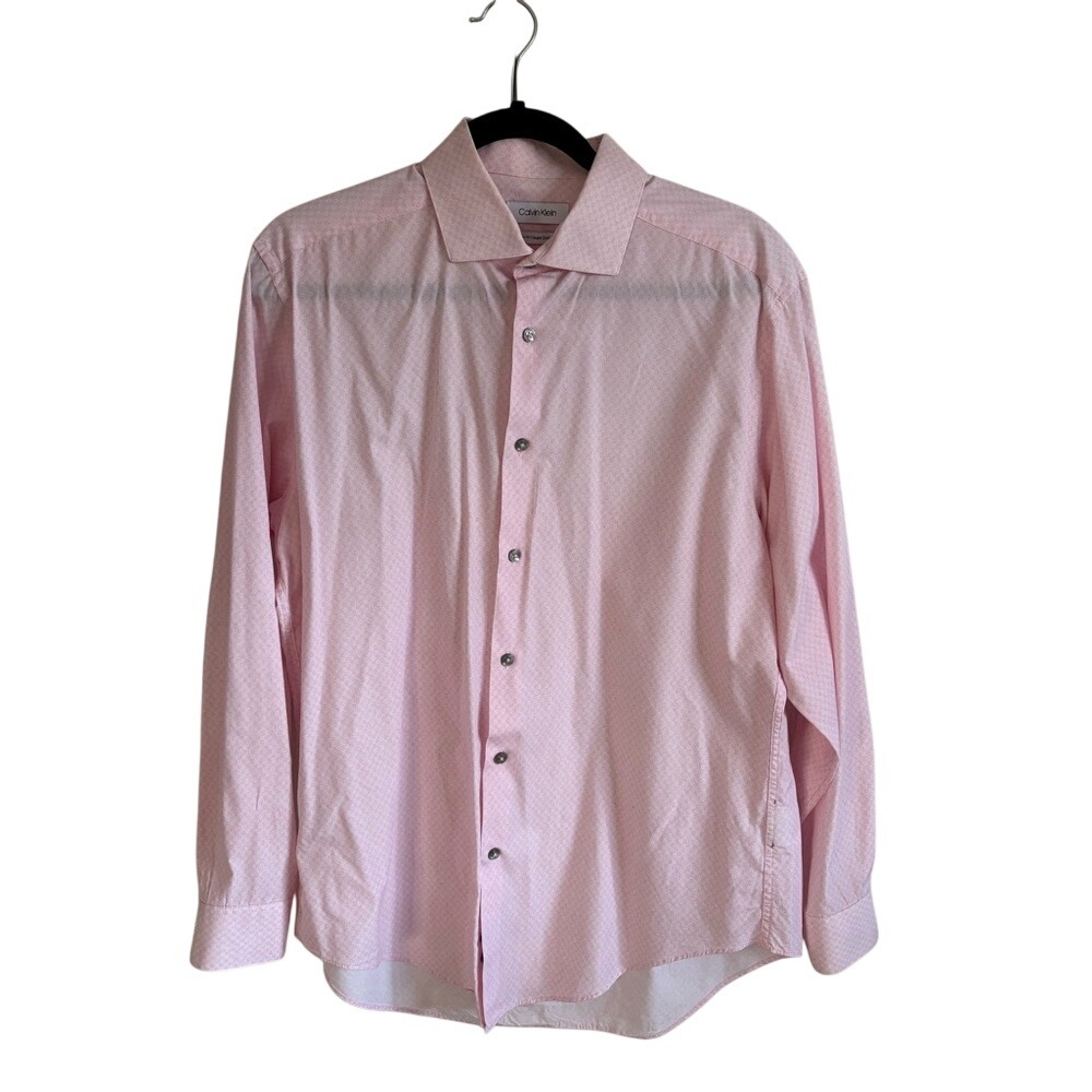 Calvin Klein Men's  Slim Fit Coup Cintree  Dress Shirt  Size 16